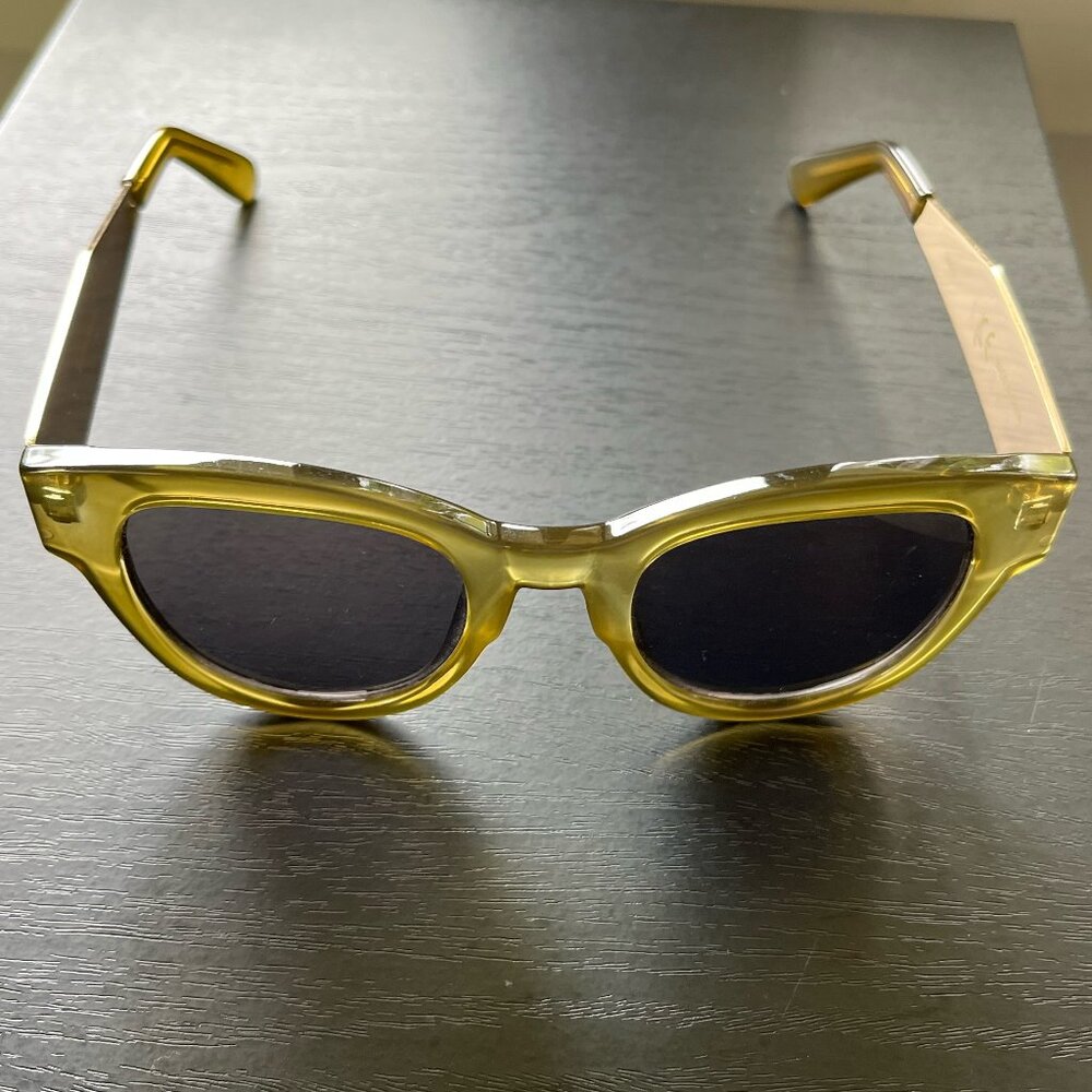 & Other Stories Green Sunglasses